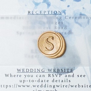 Wedding Invitation Belly Bands and Wax Seals - May purchase either or both - adhesive backed wax seals