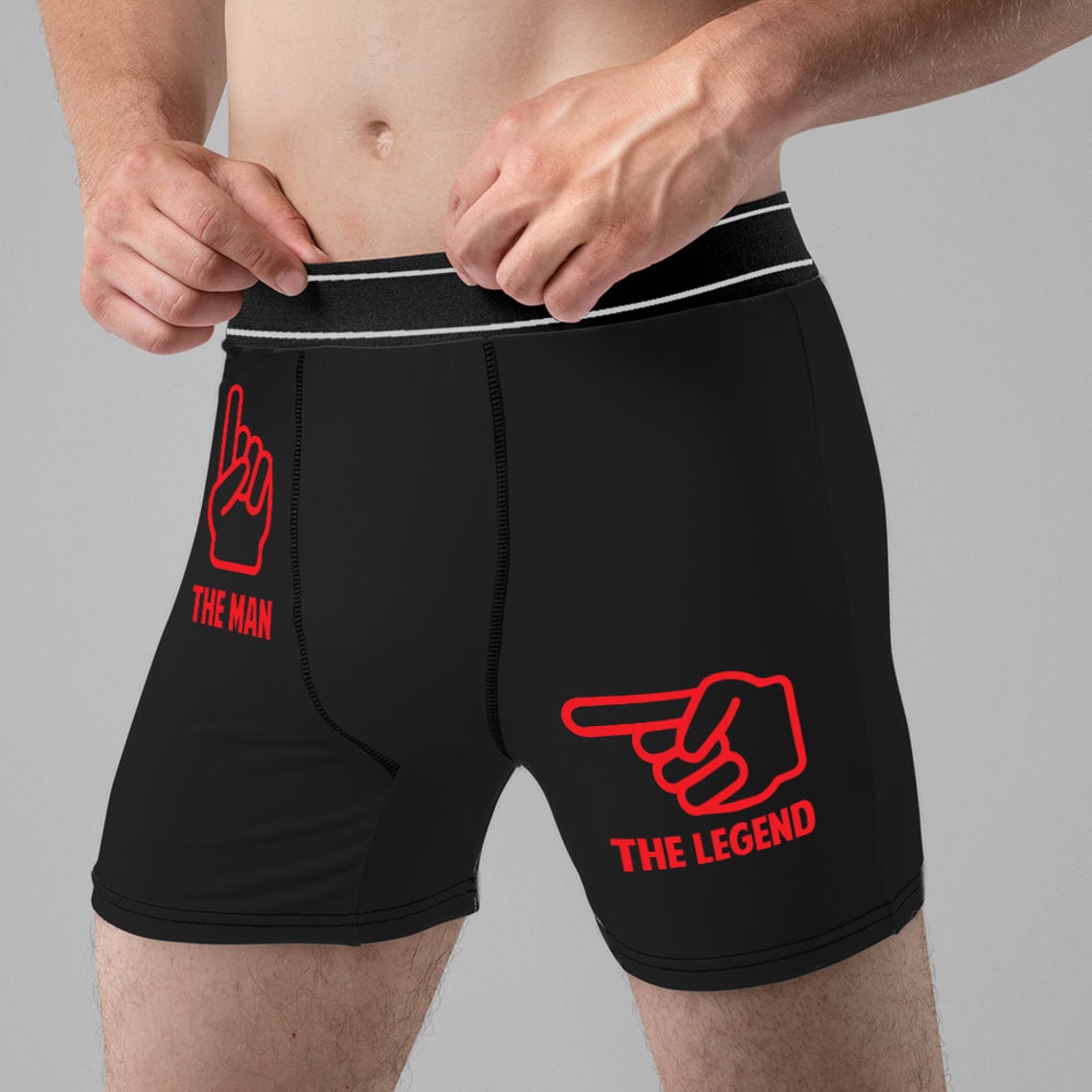 The Man The Legend Boxers Funny Novelty Underwear Present Etsy