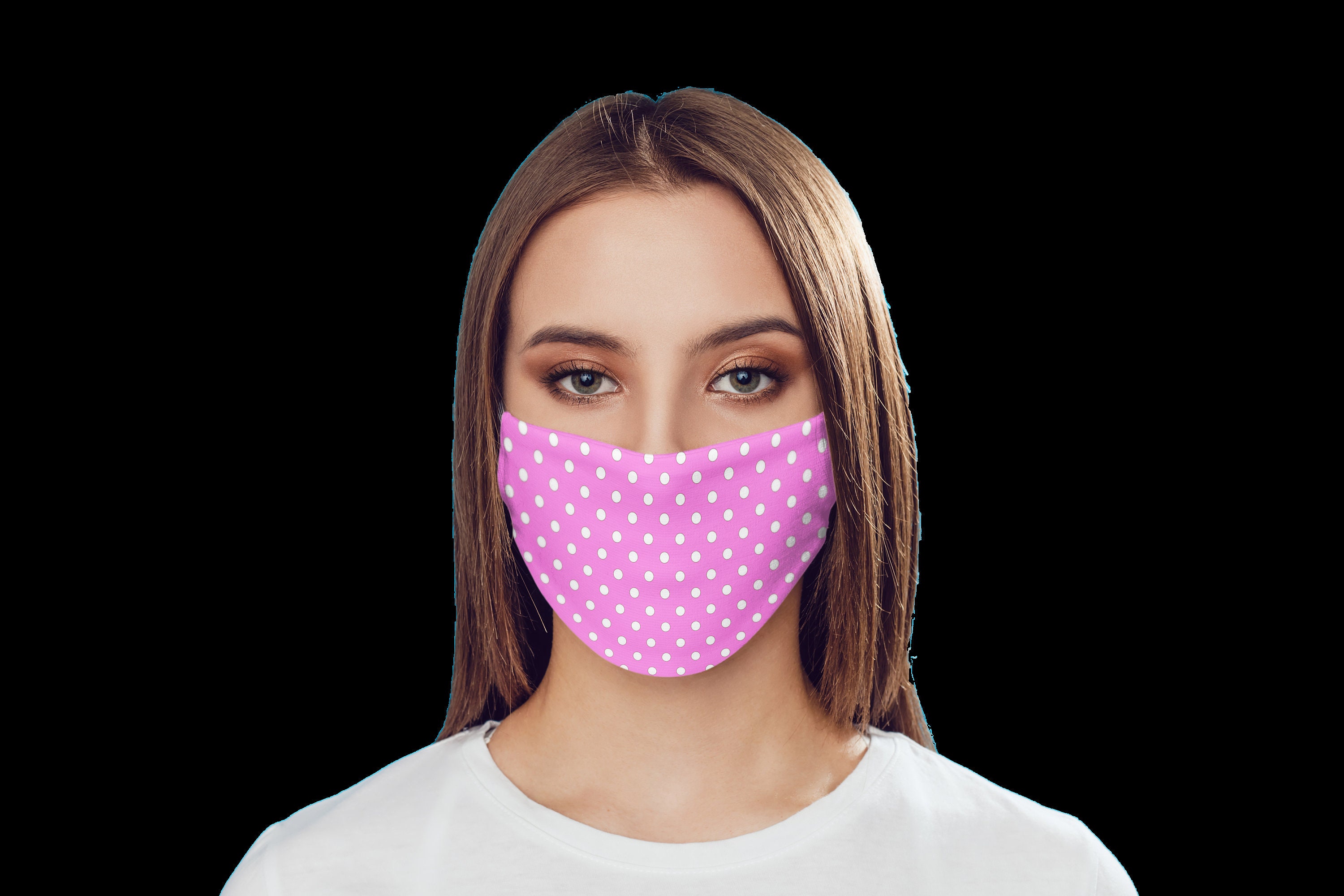 Polka Dot Face Mask Protective Fashion Design Retro Gift Etsy