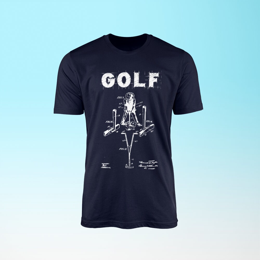 Golf Diagram T-Shirt Cool Golf Design Novelty Gift Idea | Etsy