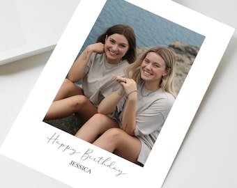 Personalised Photo Birthday Card, Photo Birthday Card, Personalised Birthday Card, Card for Family, Card for Friends, Custom Keepsake