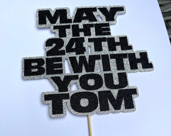 Personalized Galaxy Cake Topper: May the 4th Birthday