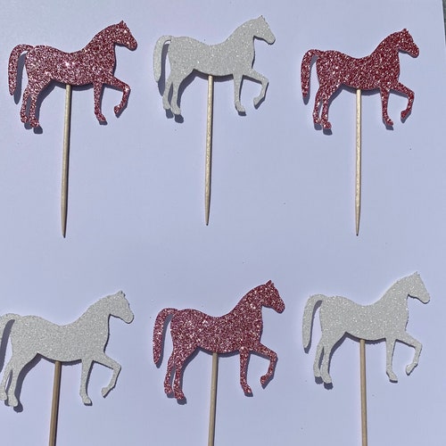 Horse Cupcake Toppers Horse Party Printables Watercolor - Etsy