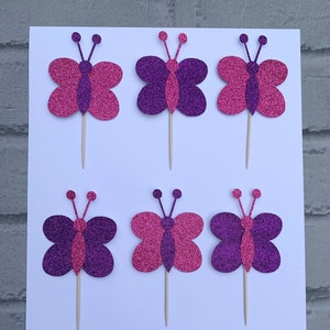 Butterfly Cupcake Toppers Pack of 6
