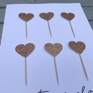 Heart Cupcake Toppers