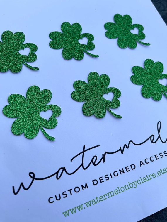 Shamrock Cupcake Topper Set of 6 - St Patrick’s Day Party - Birthday - Lucky Shamrock