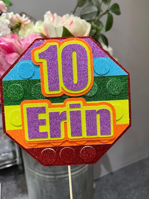 Fidget Style Cake Topper - Personalised - Birthday