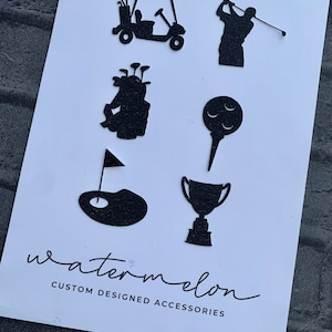 Golf Themed Cupcake Topper Set