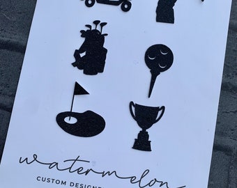 Golf Themed Cupcake Topper Set