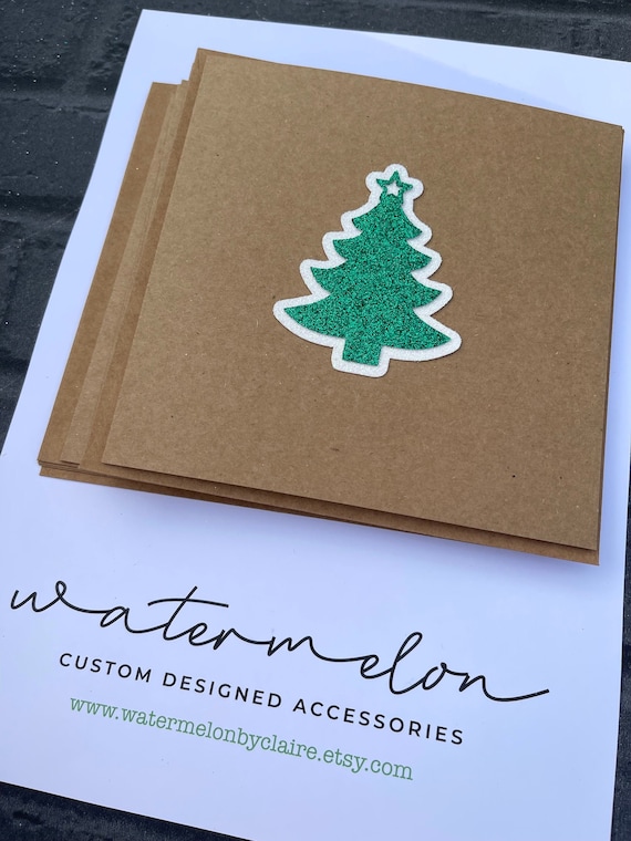 Christmas Card - Handmade - Christmas Tree Card - Xmas card bundle