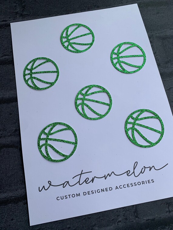Basketball Outline Cupcake Toppers