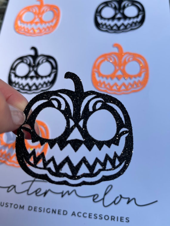 Halloween Pumpkin Cut Out Cupcake Toppers Set of 6