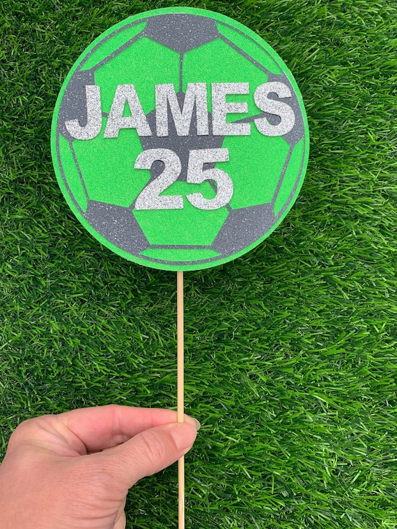 Football Cake Topper -Personalised ANY NAME / AGE
