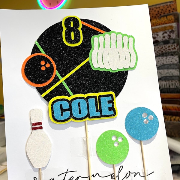 Bowling Cake Topper Etsy UK