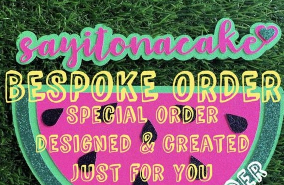 Special Custom Order Cake Topper - Custom Design