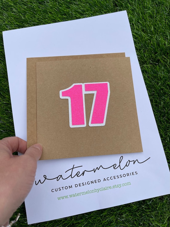 Number Birthday Card -  Any Age - Birthday - Anniversary