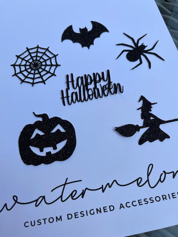 Halloween Themed Cupcake Toppers Set of 6