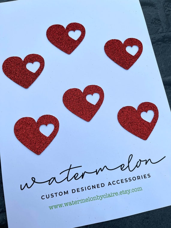 Heart with cutout detail Cupcake Toppers - Mother’s Day - Birthday - Valentine's Day - Wedding - Galentine - Proposal - Anniversary