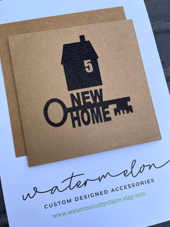 New Home Personalised Card - New House - New Home - House Number - House Warming