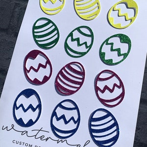 Easter Egg Cupcake Toppers