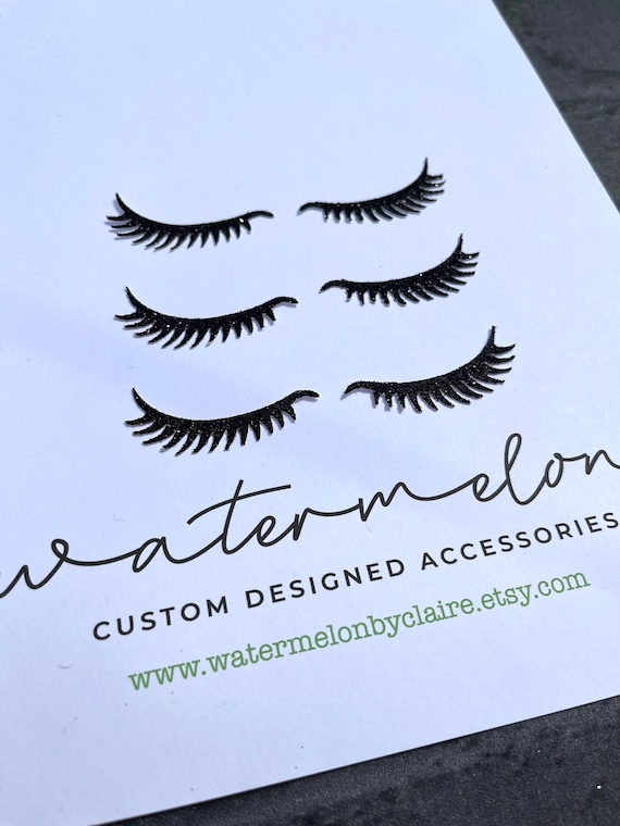 Lashes Cupcake topper Decorations x 6 - Eyelash - Beauty - Make up - Eyelashes