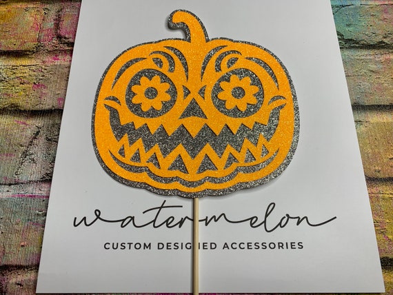 Halloween Pumpkin Cake Topper
