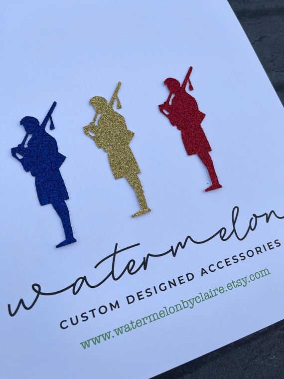 Bagpiper Cupcake Topper Set of 6