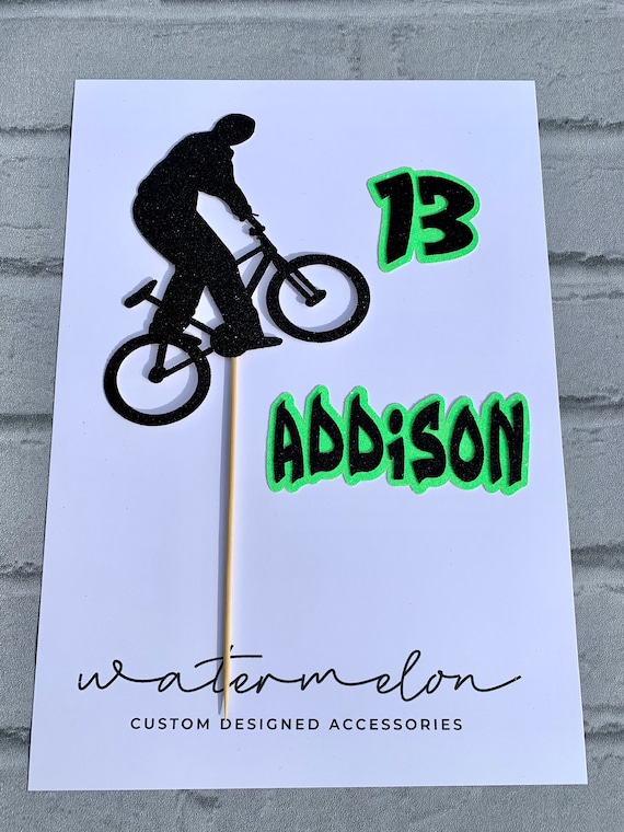 Personalised BMX Cake Topper