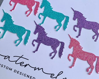 Unicorn Cupcake Toppers pack of 6