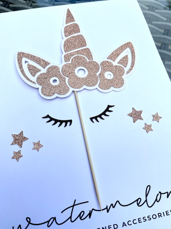 Unicorn Cake Topper Set