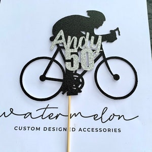Personalisierte Rennrad-Kuchentopper - Geburtstag - Fahrrad - Fahrrad