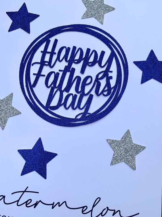 Happy Father’s Day - Circle -  Cake Topper