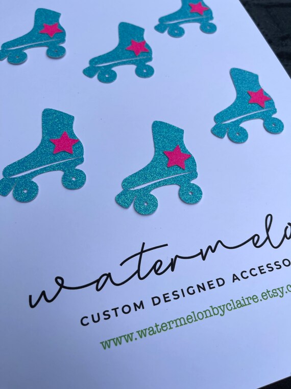 Roller Skate Cupcake Toppers x set of 6 - Skating