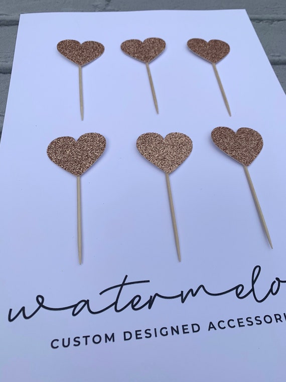 Heart Cupcake Toppers