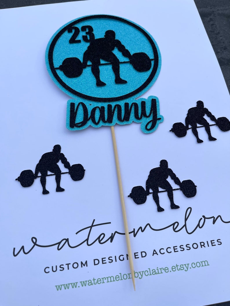 weightlifter-themed-cake-topper-personalised-weight-lifting