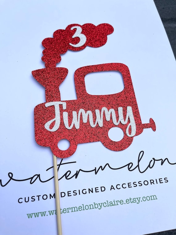 Train Cake Topper  - Personalised - Train Theme