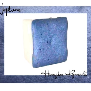 Neptune | Blue Shimmer Watercolour paint | Honeybee Pigments | Calligraphy Ink | Hand Lettering | Artist supplies | Handmade Watercolor
