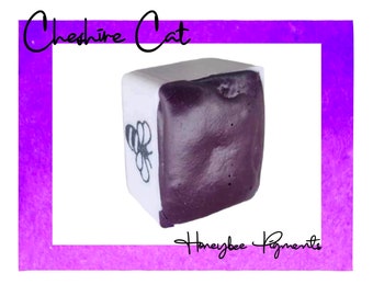 Cheshire Cat | Handmade Neon Purple Watercolour paint | Honeybee Pigments | Calligraphy Ink | Hand Lettering | Aquarelle