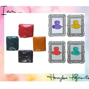 I am... | Handmade Matte Watercolour paint Set | Honeybee Pigments | Calligraphy Ink | Hand Lettering | Aquarelle