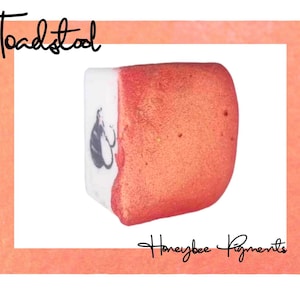 Toadstool | Red Shimmer Watercolour paint | Honeybee Pigments | Calligraphy Ink | Hand Lettering | Artist supplies | Handmade Watercolour