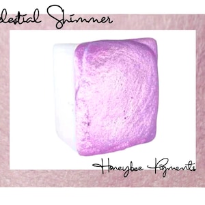 Celestial Shimmer | Purple Shimmer Watercolour paint | Honeybee Pigments | Calligraphy Ink | Hand Lettering | Artist supplies | Handmade