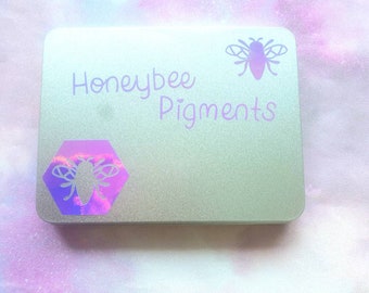 Contenitore in metallo con cerniera per acquerelli / personalizzato / Honeybee Pigments