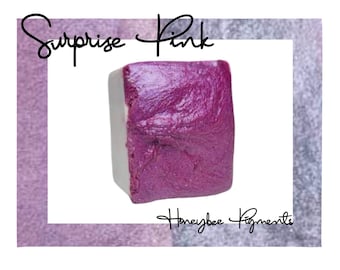 Surprise Pink | Pink Shimmer Watercolour paint | Honeybee Pigments | Calligraphy Ink | Hand Lettering | Artist supplies | Handmade