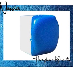 Nessie | Blue Shimmer Watercolour paint | Honeybee Pigments | Calligraphy Ink | Hand Lettering | Artist supplies | Handmade Watercolour