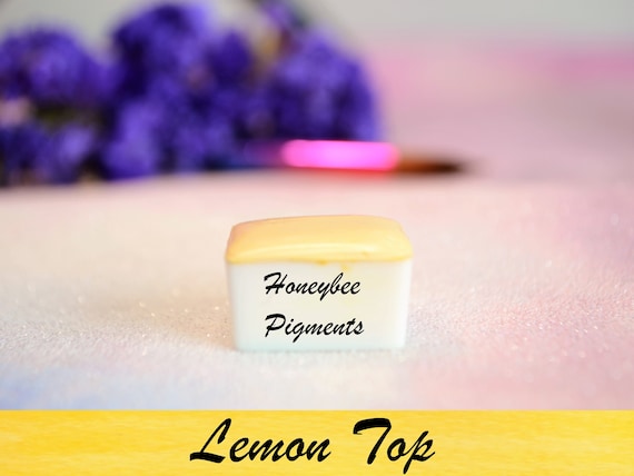 Lemon Top - Watercolor Paint | Handmade Matte Pastel Yellow Pigment  | Honeybee Pigments