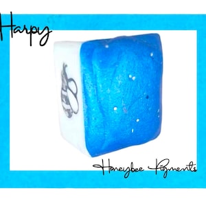 Harpy | Blue Shimmer Watercolour paint | Honeybee Pigments | Calligraphy Ink | Hand Lettering | Artist supplies | Handmade Watercolor