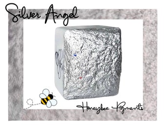 Pintura de acuarela metalizada Silver Angel / Pigmentos Honeybee