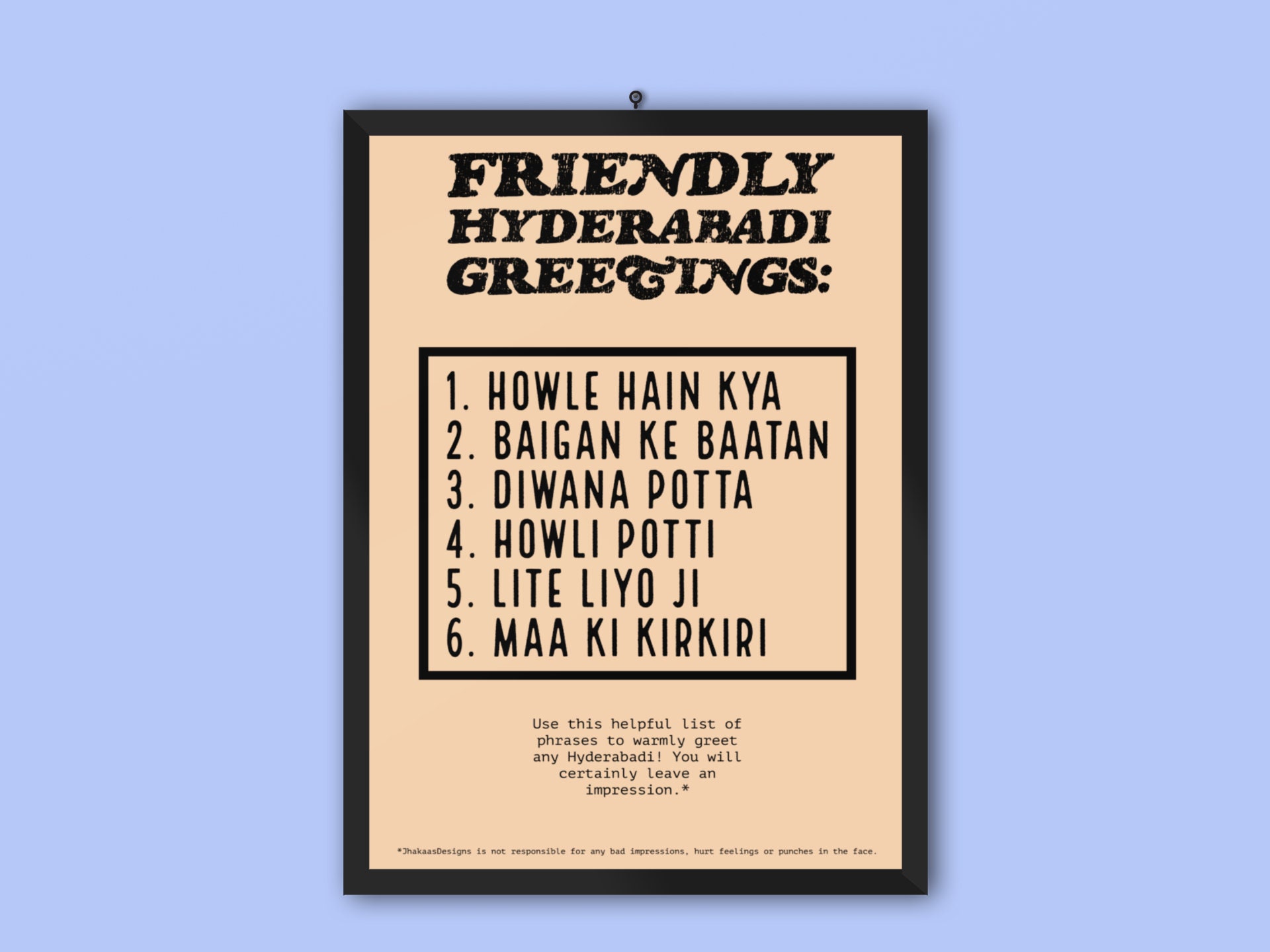 Friendly Hyderabadi Greetings Funny Poster Joke Gag Gift - Etsy Ireland Friendly Hyderabadi Greetings Funny Poster Joke Gag Gift - Etsy Ireland