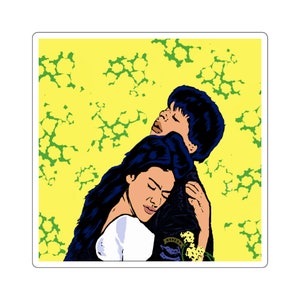 DDLJ Bollywood Sticker, Raj, Simran, Kajol, SRK, Shahrukh Khan, Grappig, schattig, Indiase kunst, desi