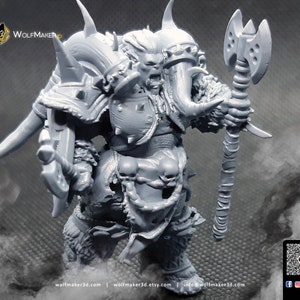 Orc army, berserker orc, orcish, printed figure, orc fantasy, miniature, orc figure, fantasy dnd, dungeons and dragons, mini, orc figurines